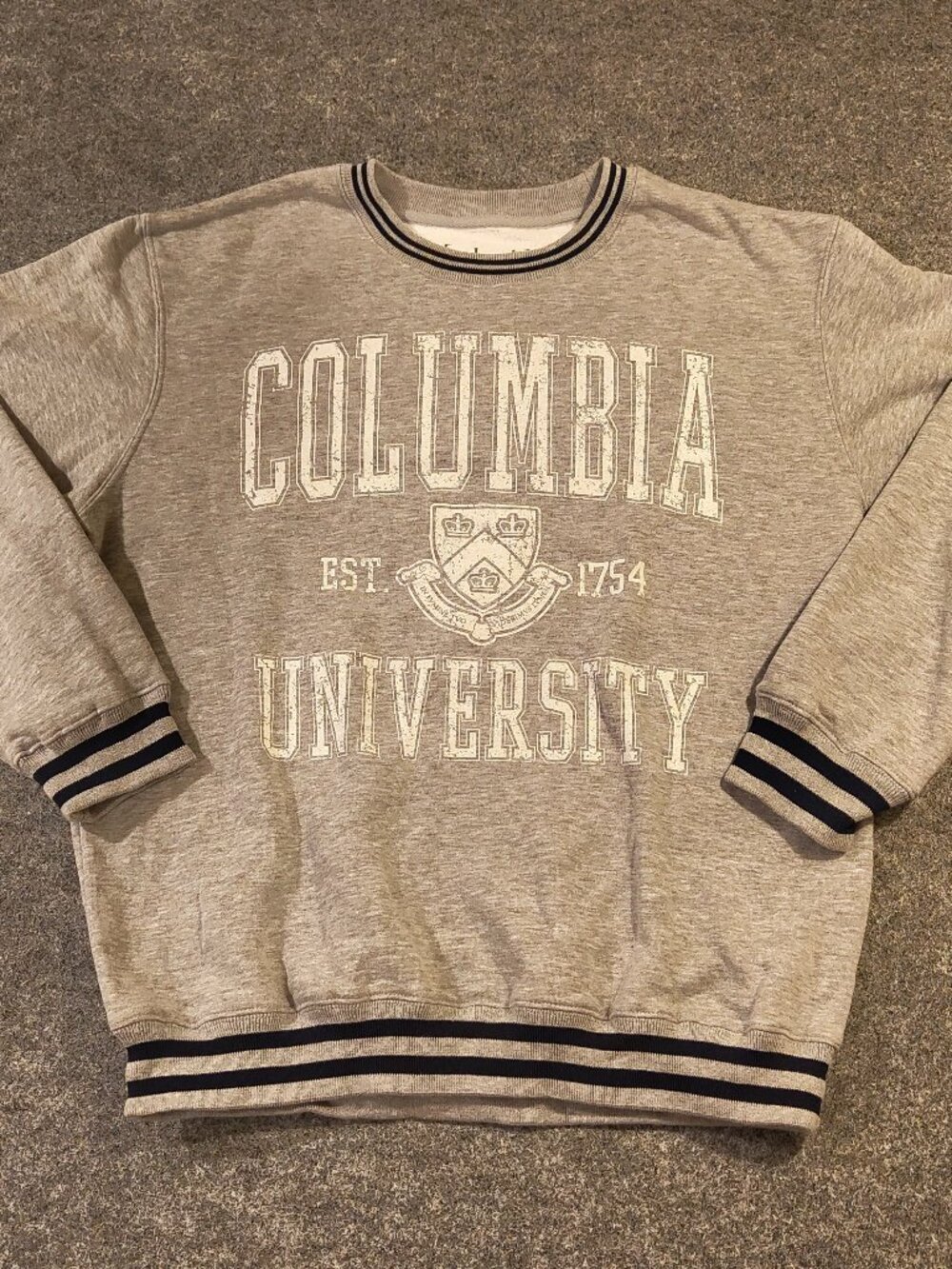 Columbia University Varsity Crewneck | Gray | Men’s L
